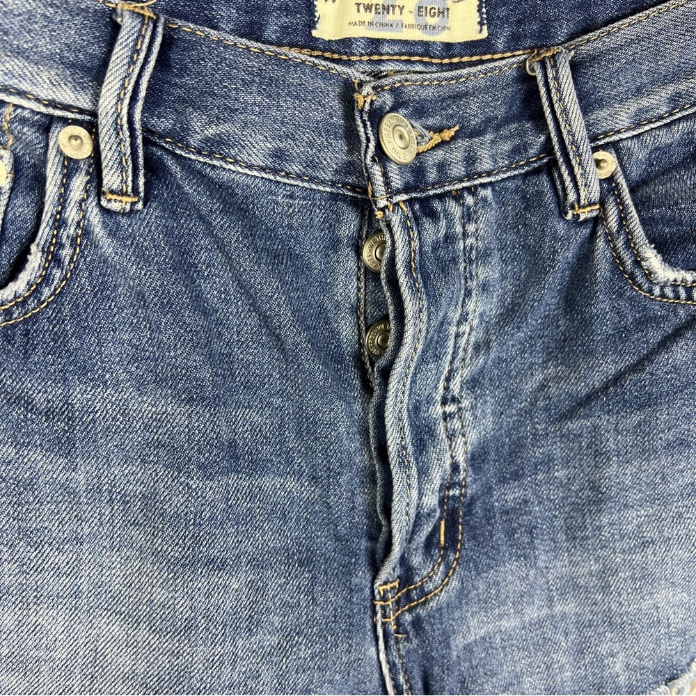 Free People Shorts Womens 28 We The Free Loving Good Vibrations Cutoff Butterfly - Picture 4 of 7